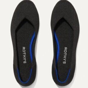 ROTHY'S The Flat Black Solid Size 7 Flats